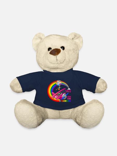 Fly with us over the rainbow - LGBT - Teddy Bear - french navy