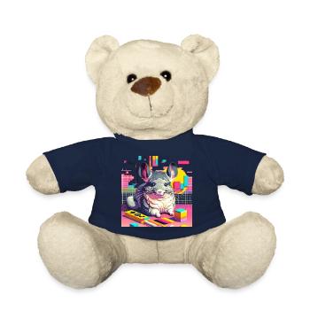 Retro Chinchilla Freude - Teddy - French Navy - Vorne