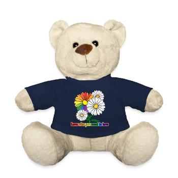 Love who you want to love - Teddy Bear - french navy - Front