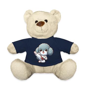 Caniche Karaté High Kick Arts Martiaux Arts Martiaux - Nounours - bleu marine - Devant