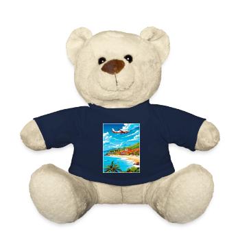 Saint Maarten Karibik Vintage Reiseposter - Teddy - French Navy - Vorne