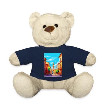Parma Italien Vintage Reiseplakat WPA Kunst Souvenir - Teddy - French Navy - Vorne