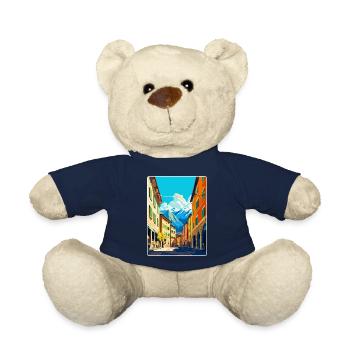 Trient Italien Vintage Reiseposter WPA Souvenir - Teddy - French Navy - Vorne