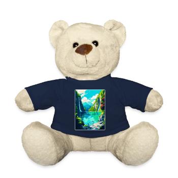 Nationalpark Plitvicer Seen Kroatien Reiseplakat - Teddy - French Navy - Vorne