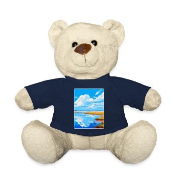 Niedersächsisches Wattenmeer Deutschland Vintage Reiseplakat - Teddy - French Navy - Vorne