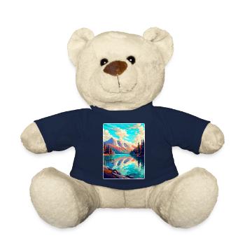 Caumasee Schweiz Vintage Reiseposter WPA Art - Teddy - French Navy - Vorne