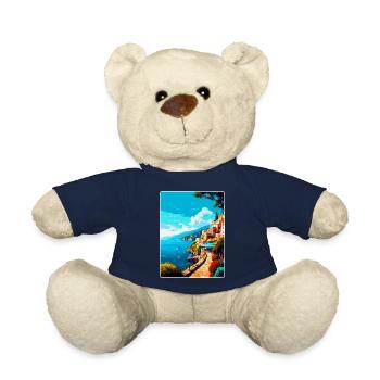 Sorrente Italie Affiche de voyage vintage Souvenir WPA - Nounours - bleu marine - Devant