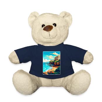 Biarritz Frankreich Vintage Reiseplakat Souvenir WPA - Teddy - French Navy - Vorne