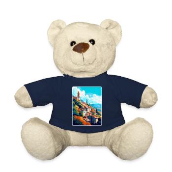 Grasse France Affiche de voyage vintage WPA Souvenir - Nounours - bleu marine - Devant