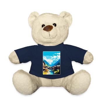 Sölden Österreich Vintage Reiseplakat Souvenir WPA - Teddy - French Navy - Vorne