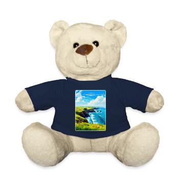 Lizard Peninsula Cornwall England Uk Travel Poster - Teddy Bear - french navy - Front