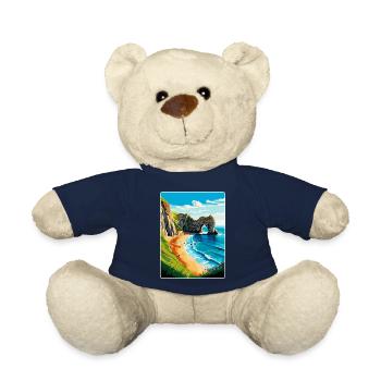 Durdle Door England Uk Reise Poster Souvenir WPA - Teddy - French Navy - Vorne