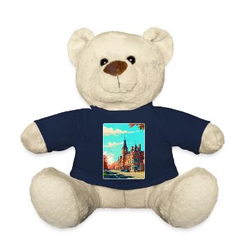 Harrogate Angleterre Royaume-Uni Affiche de voyage Souvenir WPA - Nounours - bleu marine - Devant