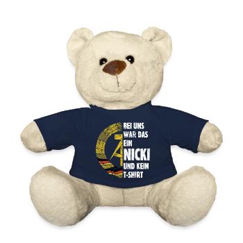 DDR Nicki, Osten, Ossi Spruch, Geschenk - Teddy - French Navy - Vorne