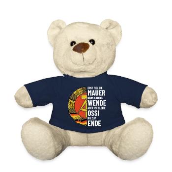 Ossi bis zum Ende - DDR Spruch - Teddy - French Navy - Vorne