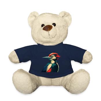 Pic Personnage De Dessin Animé Animal De Compagnie Coloré - Nounours - bleu marine - Devant