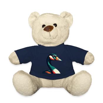 Oie Dessin Animé Personnage Animal Coloré Animal De Compagnie - Nounours - bleu marine - Devant