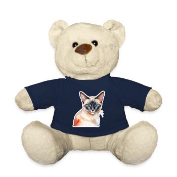 Siamkatze Wasserfarben - Teddy - French Navy - Vorne