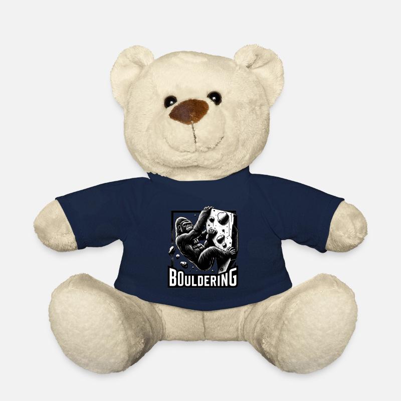 Bouldern Gorilla Silberrücken Geschenk - Teddy - French Navy
