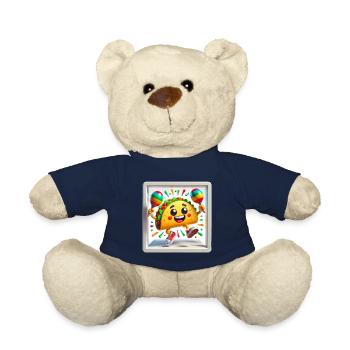 Dancing Taco with Maracas Fun Design - Teddy Bear - french navy - Front