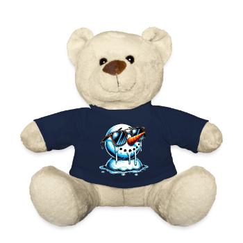 Schmelzender Schneemann mit kühlen Farbtönen - Teddy - French Navy - Vorne