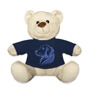 Golden Retriever Kopf Silhouette minimalistisches - Teddy - French Navy - Vorne