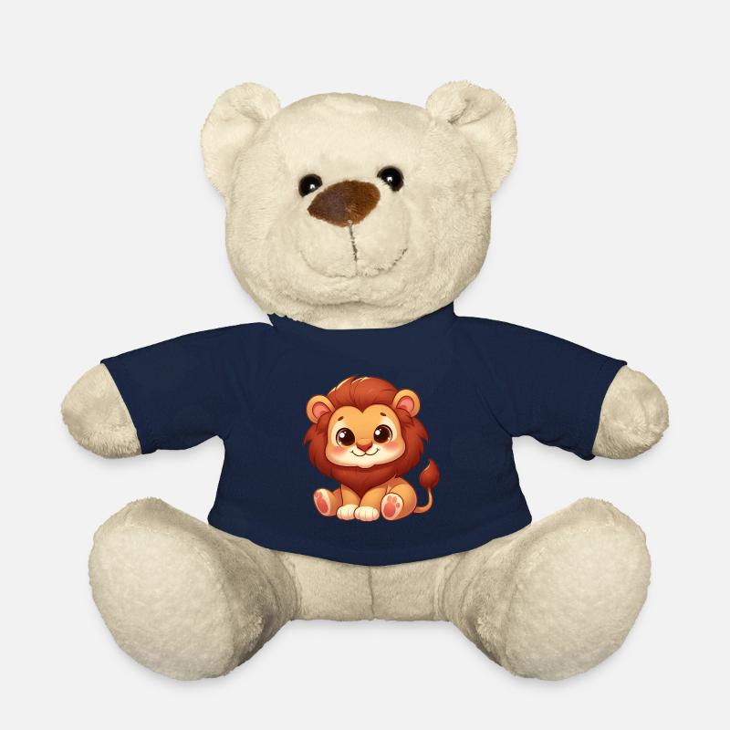 Petit Lion Mignon - Nounours - bleu marine