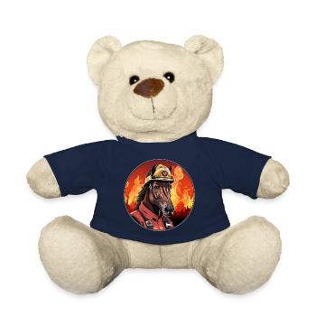 Pferde Feuerwehr / Feuerwehrmann Pferd - Teddy - French Navy - Vorne
