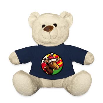 Elch Weihnachten Tier - Teddy - French Navy - Vorne