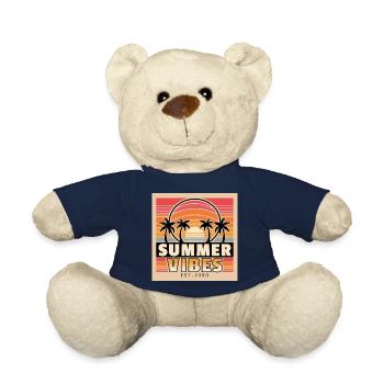 Summer Vibes mit Insel-Feeling als Geschenkidee - Teddy - French Navy - Vorne