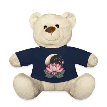 Elegante Lotusblume mit Mond-Design - Teddy - French Navy - Vorne