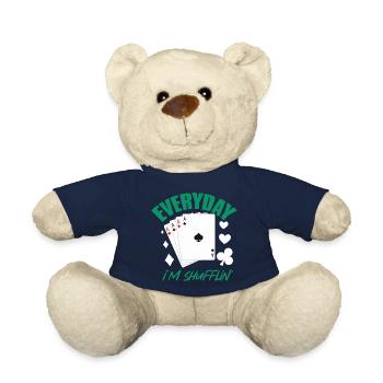 Poker Alltag: Jeden Tag Mische Ich! - Teddy - French Navy - Vorne