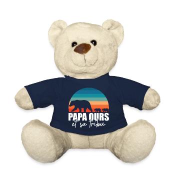 Papa ours - Petits ours - Nounours - bleu marine - Devant
