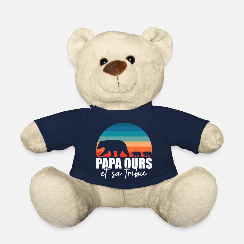 Papa ours - Petits ours - Nounours - bleu marine