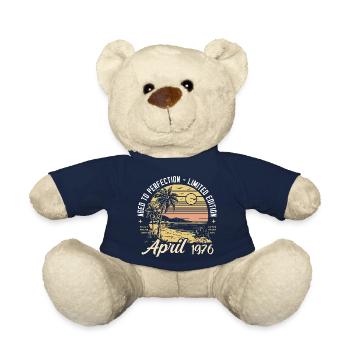 49th Birthday Oldtimer April Vintage 1976 April - Teddy Bear - french navy - Front