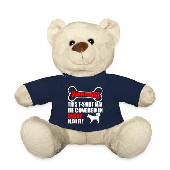 This T shirt May Be Covered In Husky Hair - Teddy Bear - french navy - Front