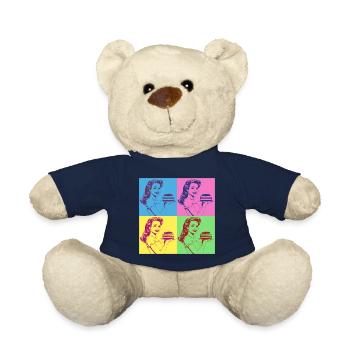 Baking Cake Baking Queen Baking Fairy Baker Pop Art - Teddy Bear - french navy - Front