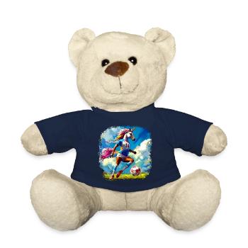 Einhörner Fussball - Teddy - French Navy - Vorne
