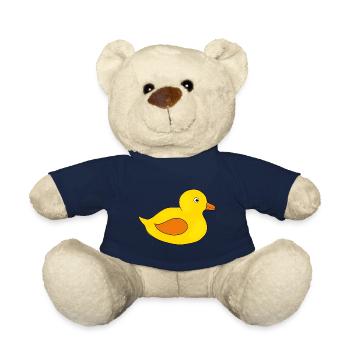 Kawaii Chibi Kawaii Duck Kawaii Duckling - Teddy Bear - french navy - Front