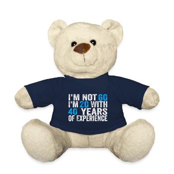 60 Years Old Birthday Funny Birthday Idea Humor 60 - Teddy - French Navy - Vorne