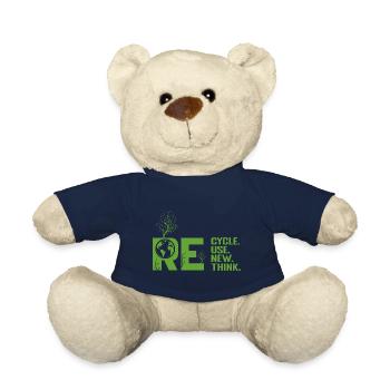 ReCycle ReUse ReNew ReThink - Teddy - French Navy - Vorne