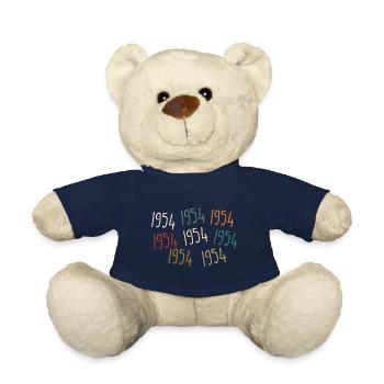 Né en 1954, année de naissance - légendaire depuis 1954 - Nounours - bleu marine - Devant