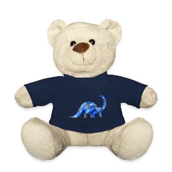 Blue dinosaur - Teddy Bear - french navy - Front