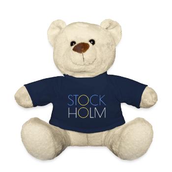 Logo de Stockholm - Nounours - bleu marine - Devant
