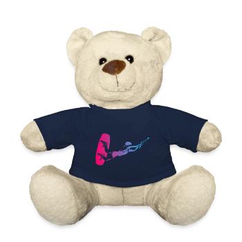 Wakeboarding femme fille - Nounours - bleu marine - Devant