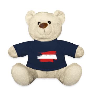 Autriche Drapeau Autrichien Drapeau AUTRICHIEN - Nounours - bleu marine - Devant