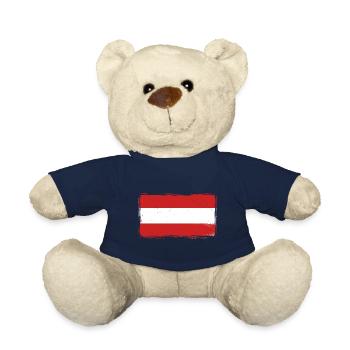 Autriche Flagge Austria Österreichische Flagge AT - Nounours - bleu marine - Devant