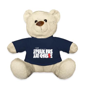 J'peux pas j'ai Chasse - Nounours - bleu marine - Devant