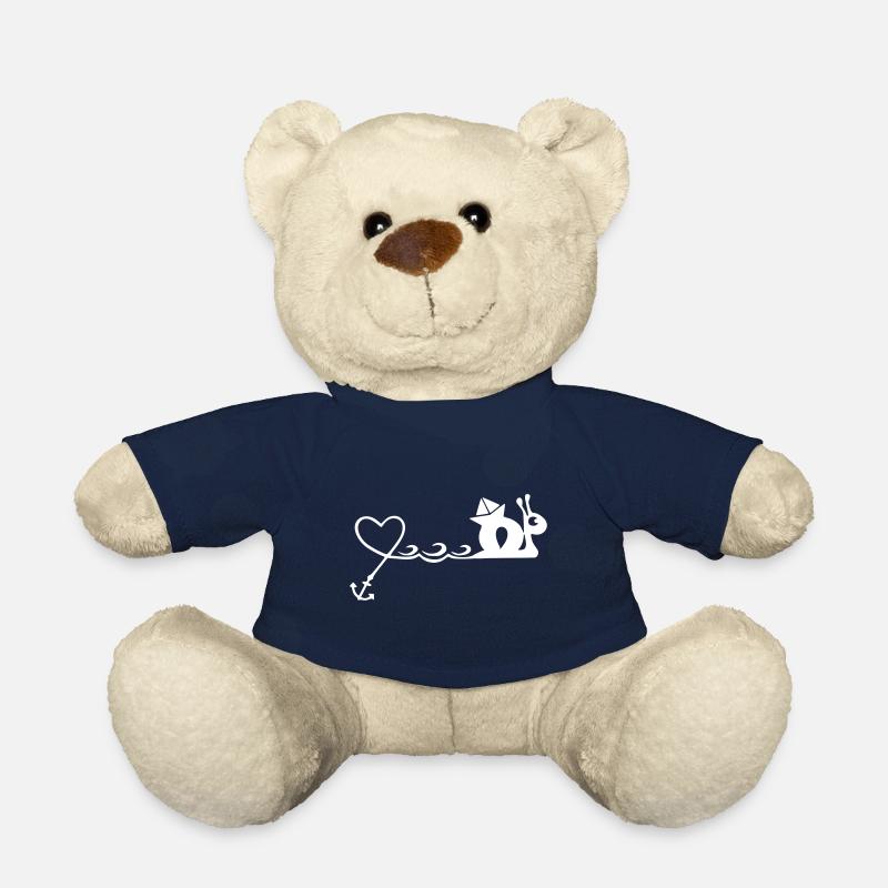 schnecke maritim herz anker boot - Teddy - French Navy