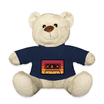 Retro Caseette - Teddy Bear - french navy - Front